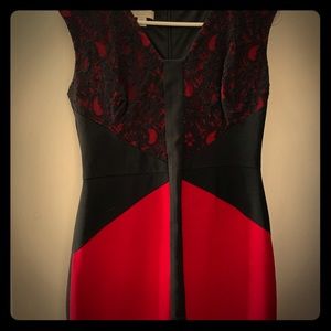 Black and red sheath dress! Like new